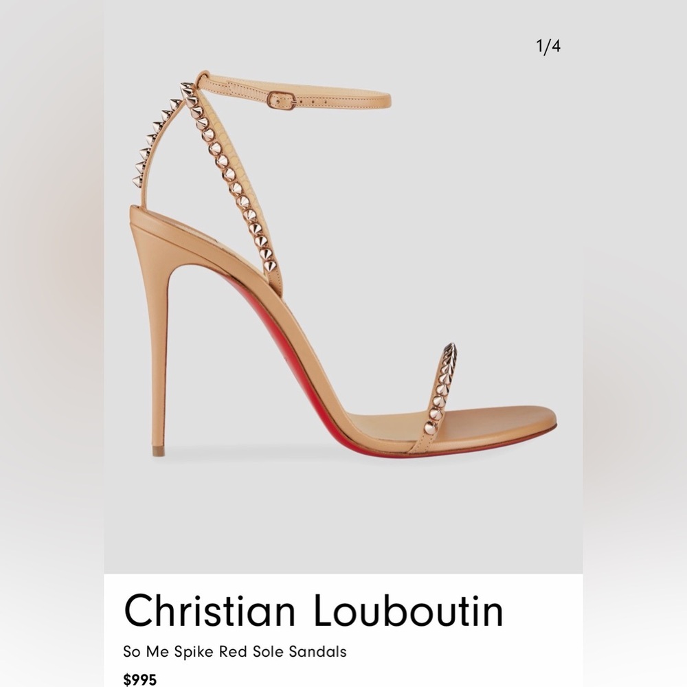 Christian Louboutin
So Me Spike Red Sole Sandals